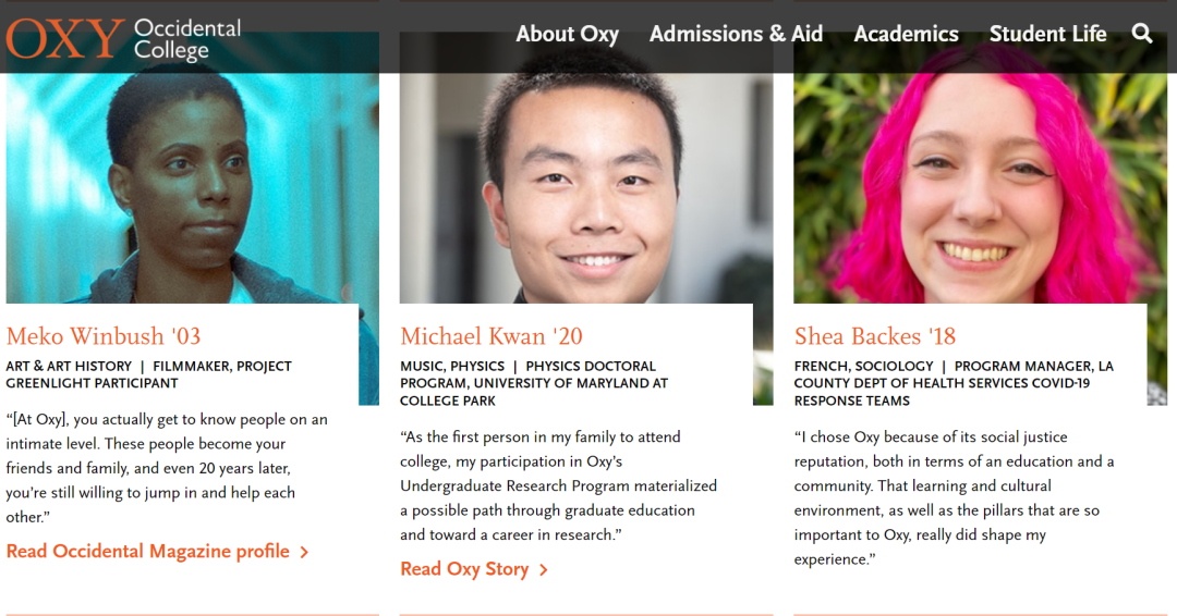 Green Deer 学校库｜Occidental College 西方学院